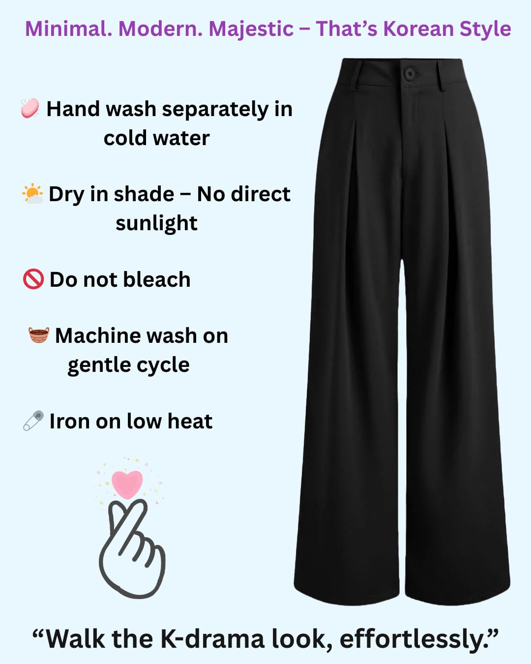 Women's High-Waist Wide-Leg Trousers - Brown - Image 8