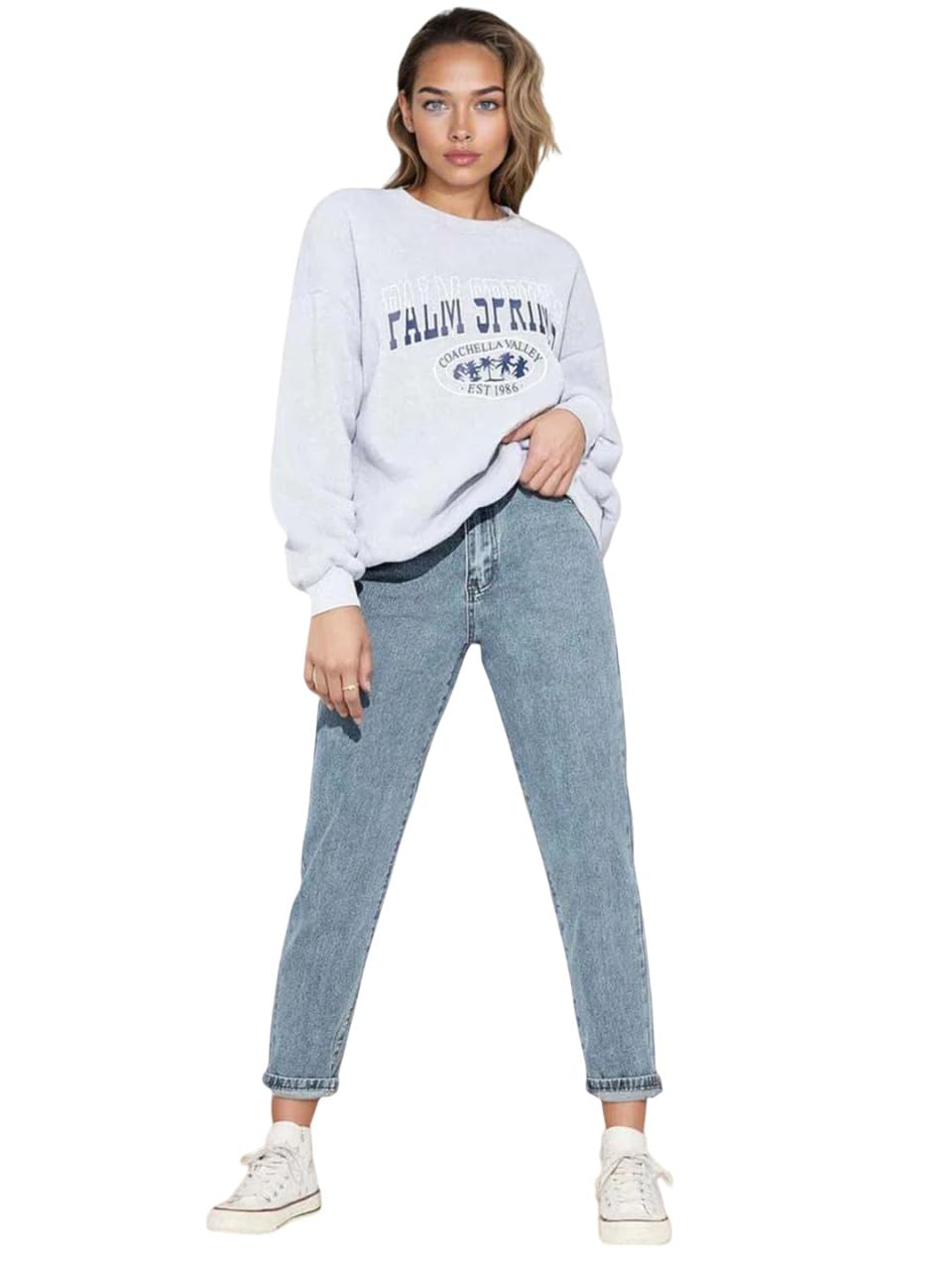 Women's High-Waist Wide-Leg Jeans - Jet Black - Image 9
