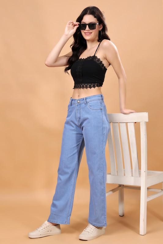 Women's Relaxed Baggy Jeans - Black - Image 12