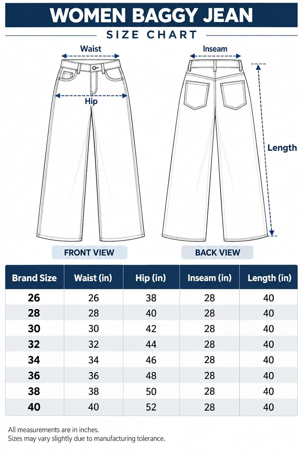 Women's Relaxed Baggy Jeans - Light Blue - Image 21