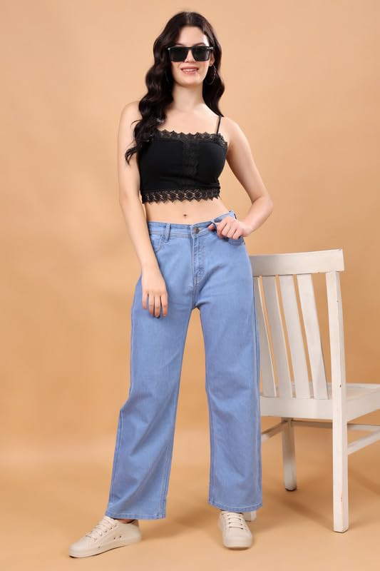 Women's Relaxed Baggy Jeans - Ombre Blue - Image 15