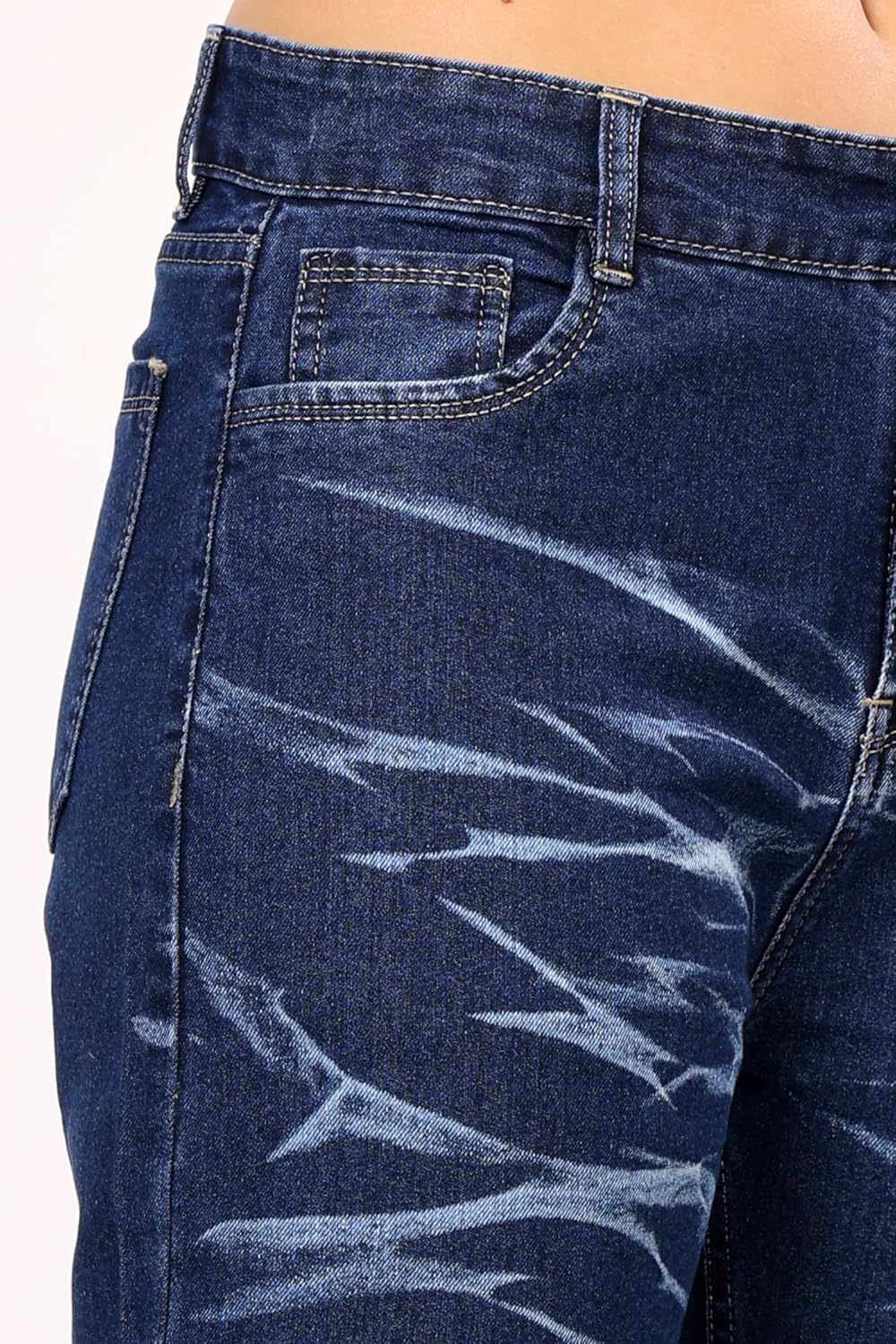 Women's Relaxed Baggy Jeans - Ombre Blue - Image 35