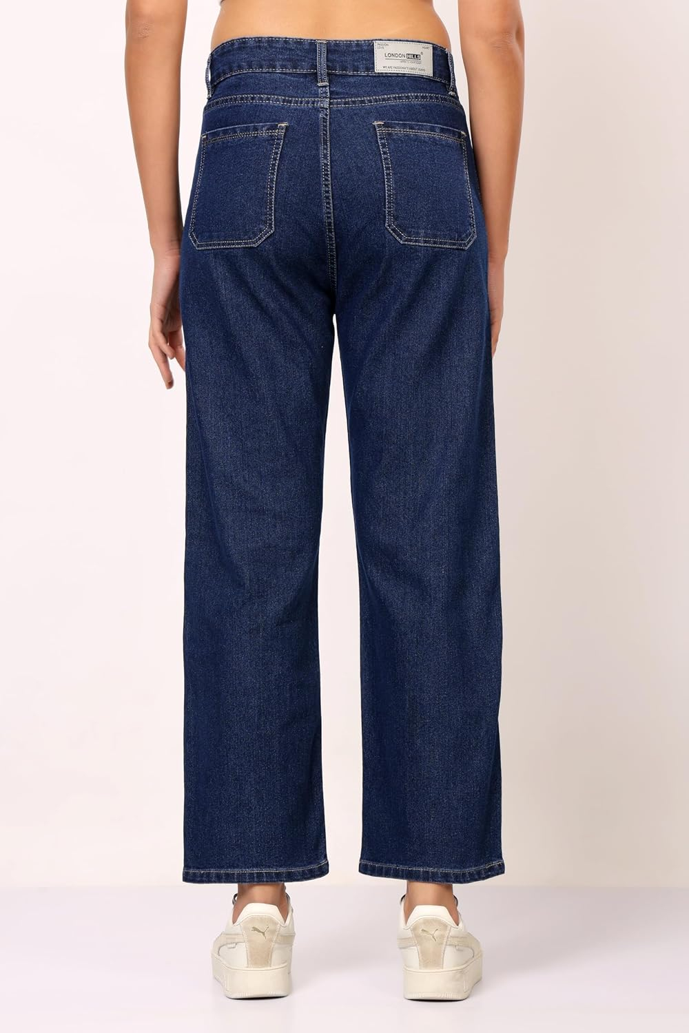 Women's Relaxed Baggy Jeans - Ombre Blue - Image 36